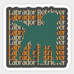 Loyal and Loveable: A Tribute to Labrador Retrievers Sticker